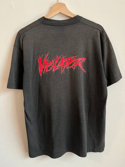 1993 Black Spawn Violator Crazy Graphic Villain Tee (L)