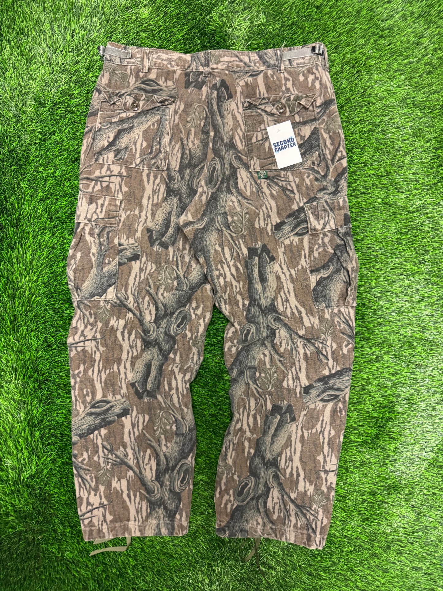 90s Mossy Oak Fleece Camo Cargo Pants (36 x 32)