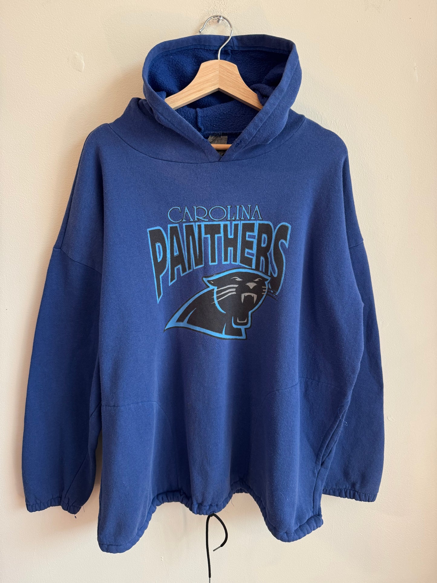 90s Carolina Panthers Dark Blue Hoodie (XL)
