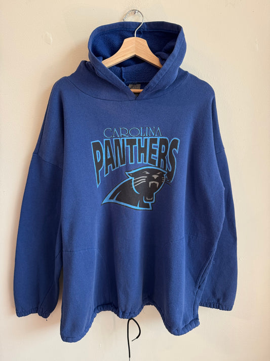 90s Carolina Panthers Dark Blue Hoodie (XL)