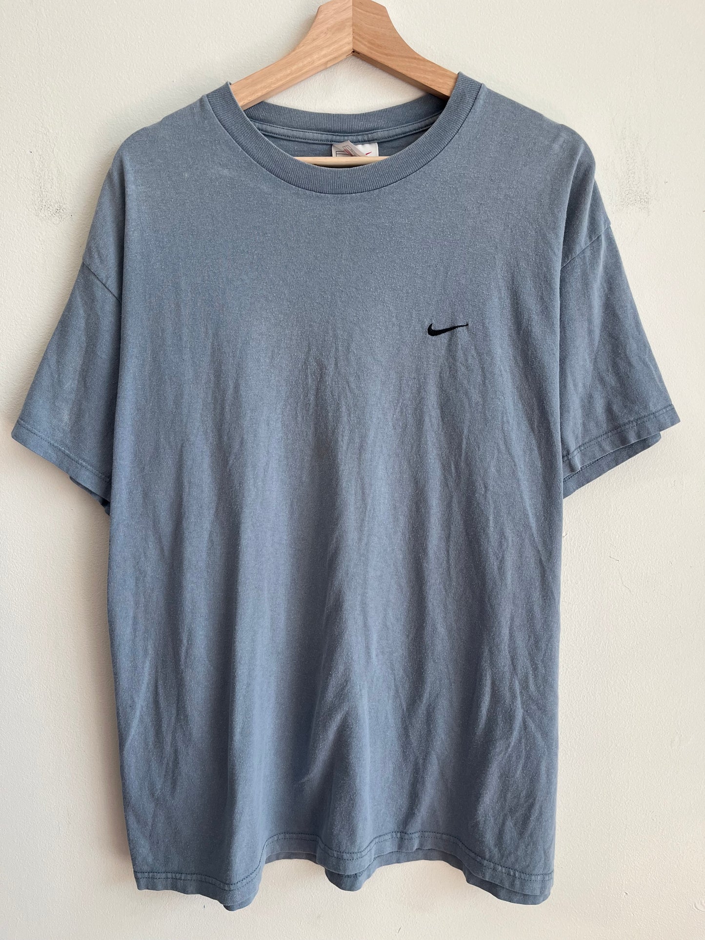 90s Nike Faded Washed Slate Blue Tee (L)