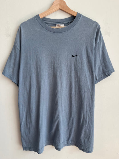 90s Nike Faded Washed Slate Blue Tee (L)