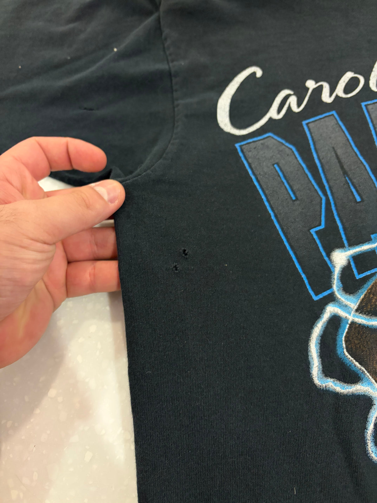 1995 Carolina Panthers Lightning Catch Tee (XL)