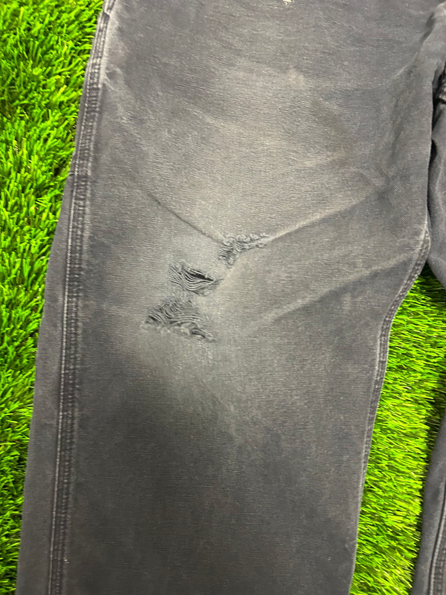 2008 Carhartt Navy Vintage Distressed Carpenter Pants (36 x 30)