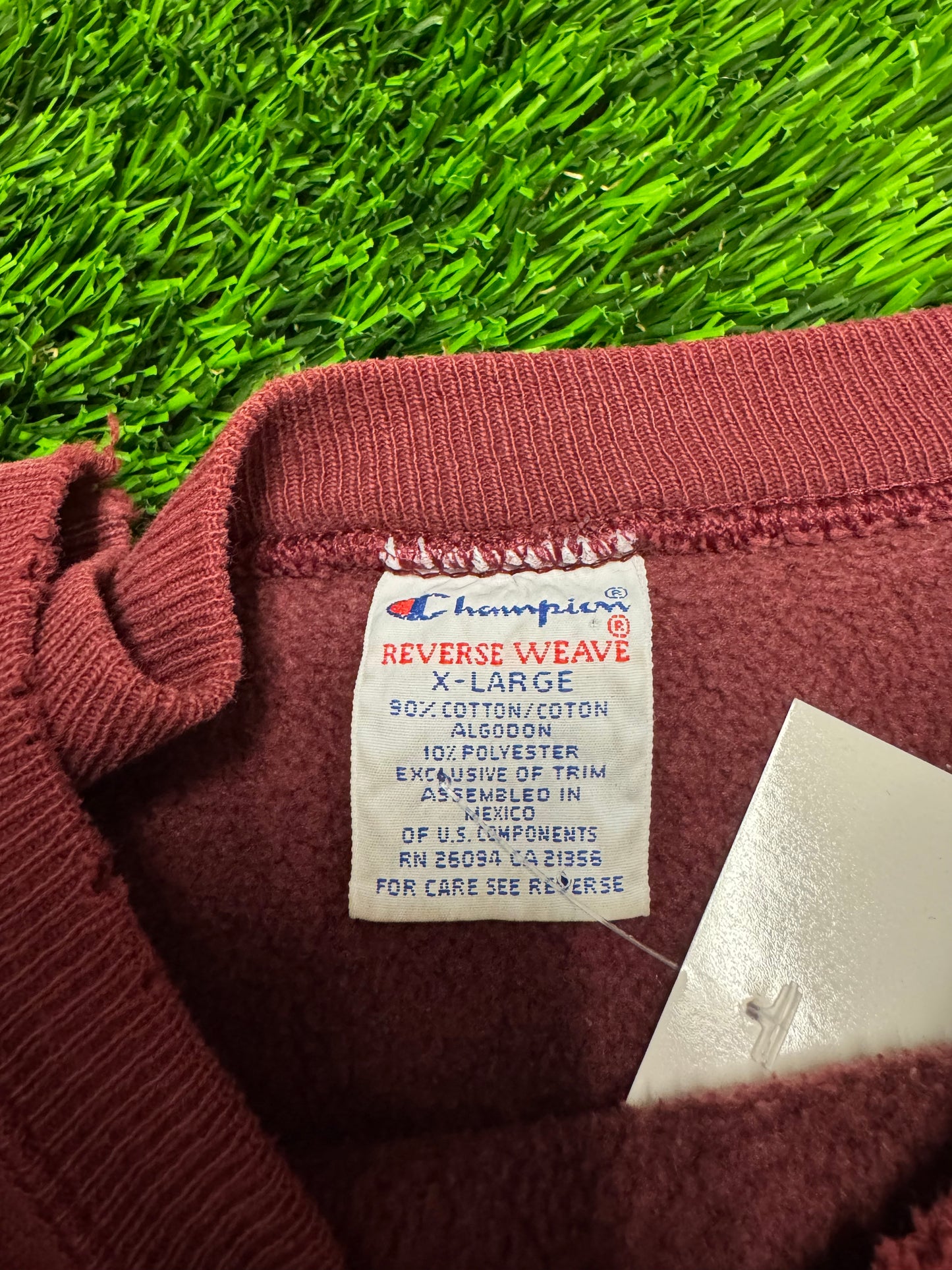 90s Queens College University Vintage Champion Reverse Weave Crewneck (XL)