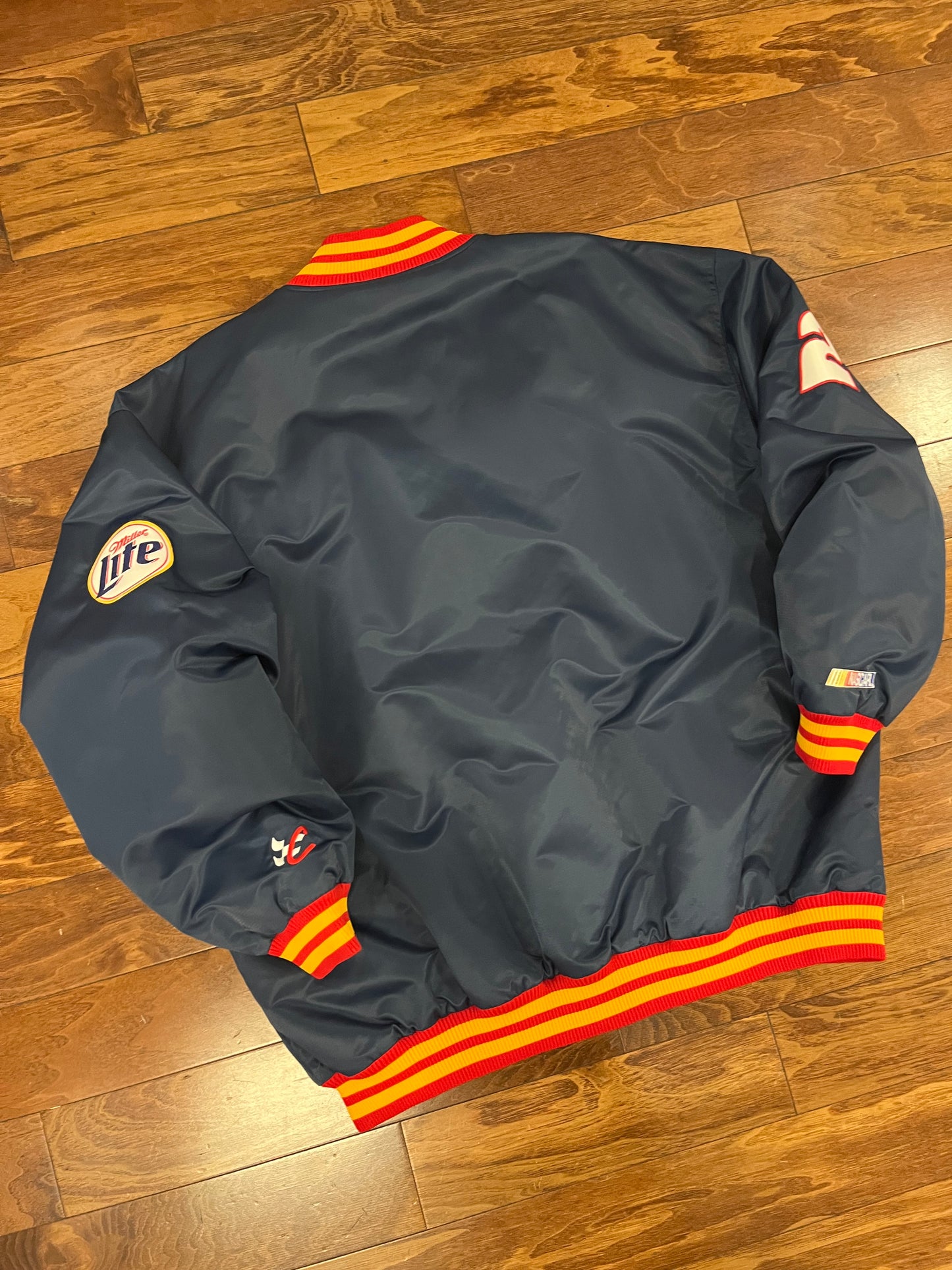 90s Rusty Wallace Chase Authentic Vintage Nascar Satin Jacket (XXL)