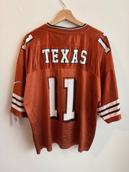00s Texas "Hook Em Horns" Colosseum Football Cropped Jersey (XL)