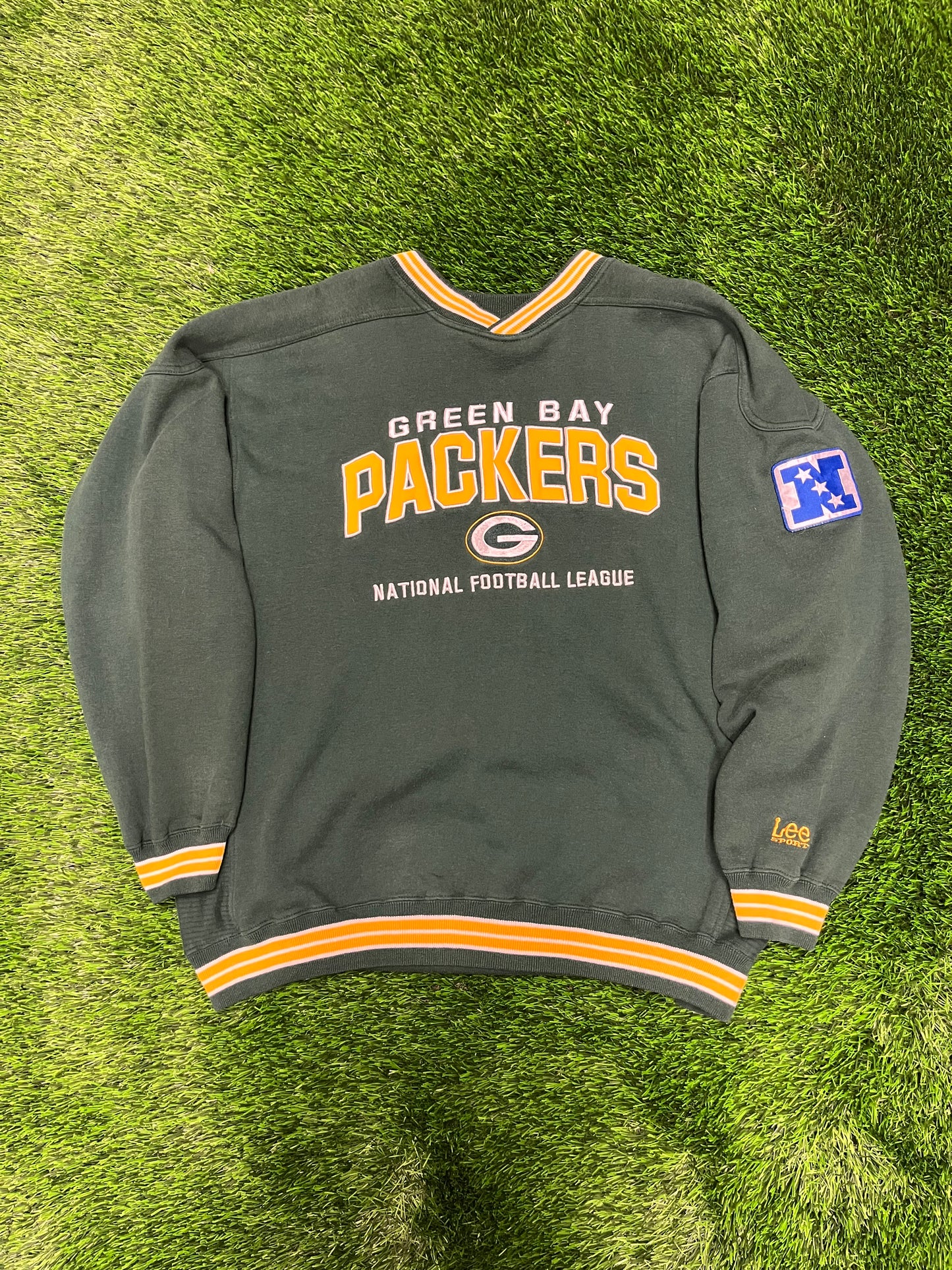 00s Green Bay Packers Lee Embroidered Crewneck (XL)