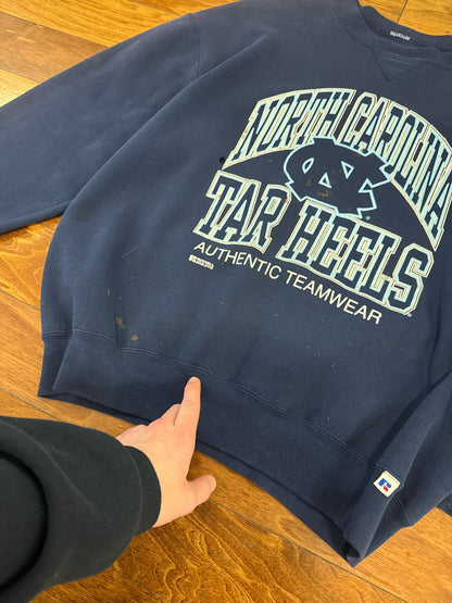 90s UNC Thrashed Vintage Russell Crewneck (XL)