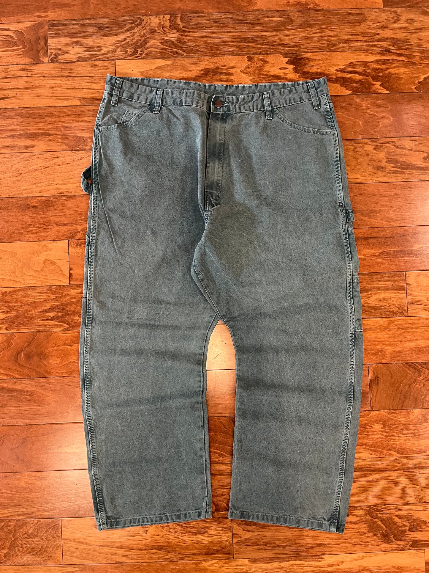 00s Dickies Teal Baggy Carpenter Jeans (40 x 29)