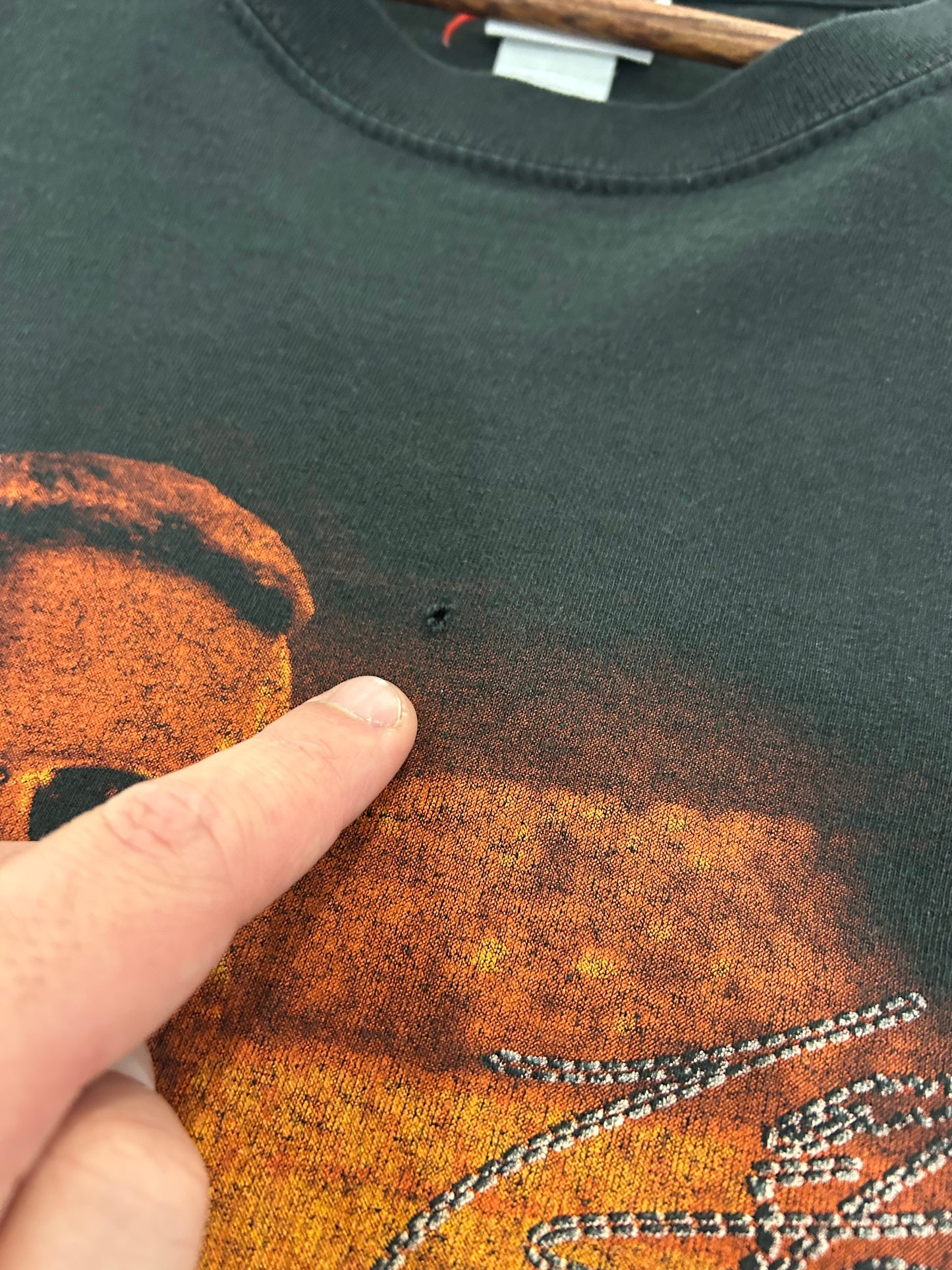 2005 Tony Stewart Faded Black Nascar Tee (XL)