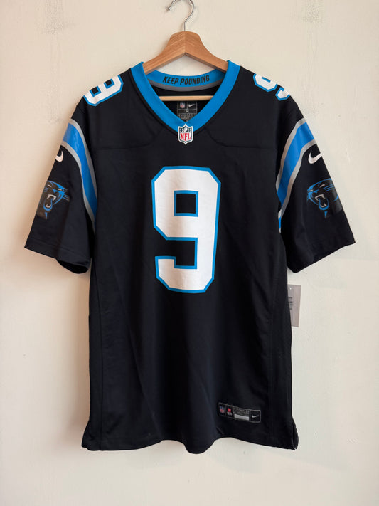 2025 Carolina Panthers Bryce Young Black Home Nike Jersey (M)