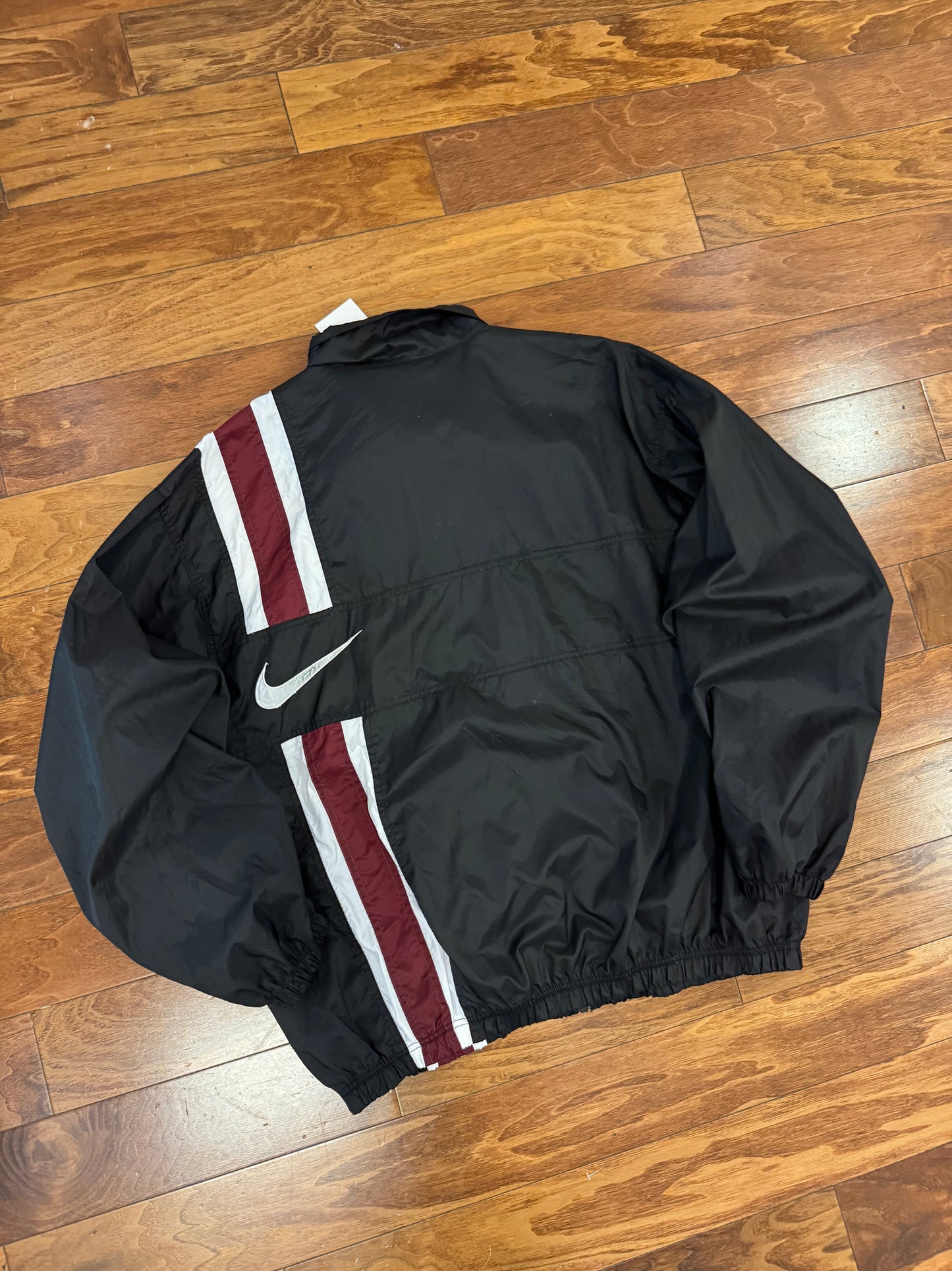 90s Nike Vertical Stripe Windbreaker (XL)