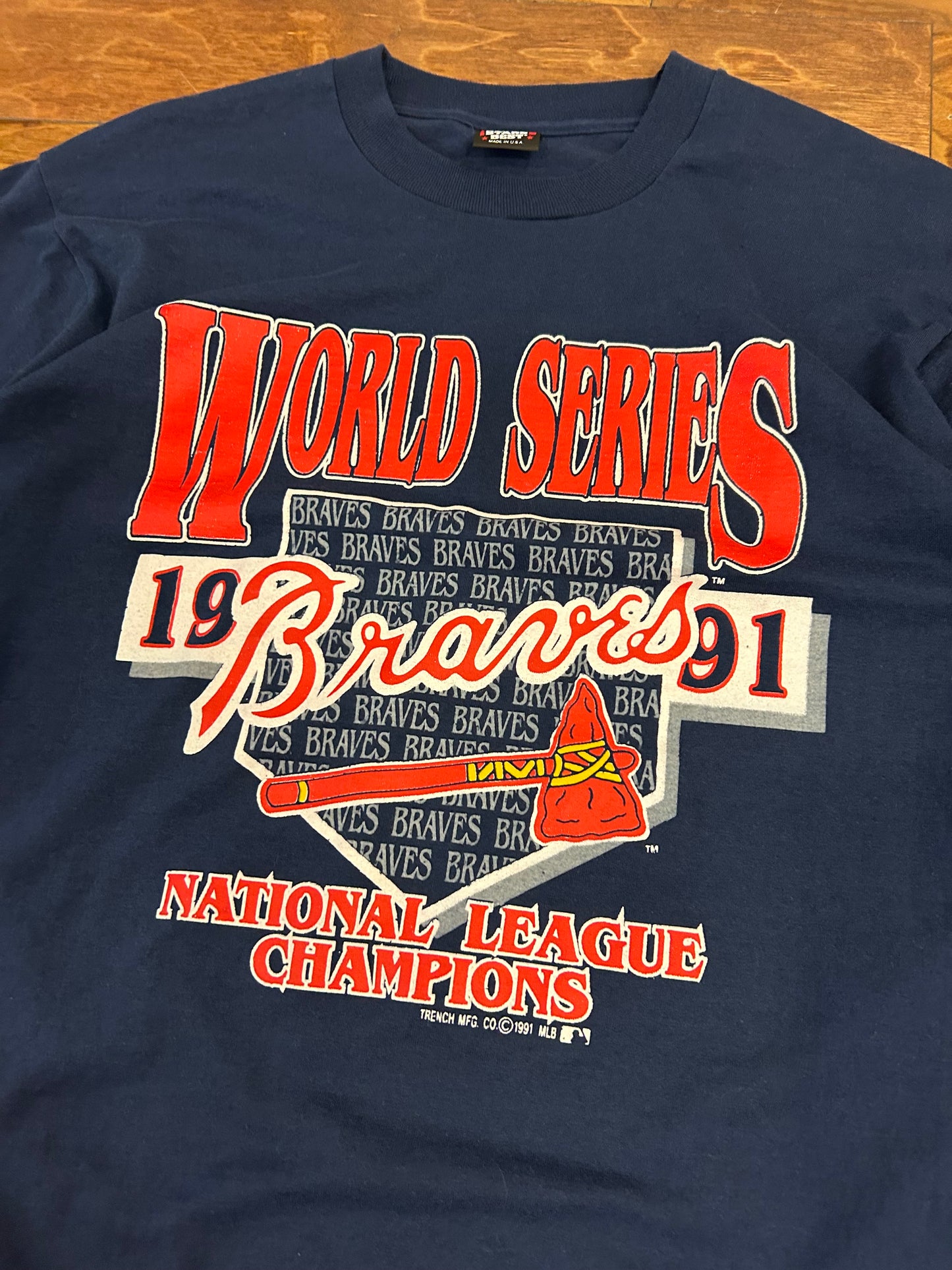 1991 Atlanta Braves World Series Tee (XL)