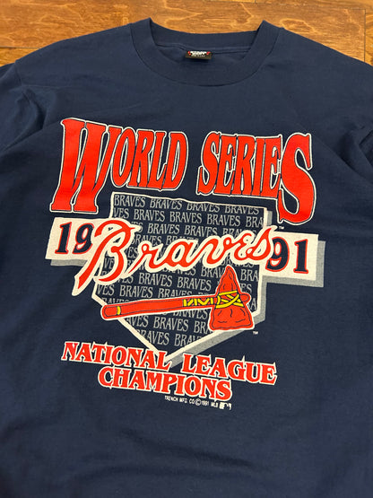1991 Atlanta Braves World Series Tee (XL)