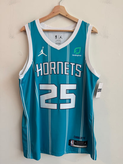 2020 Charlotte Hornets PJ Washington Jr. Jordan Teal Swingman Jersey (L)