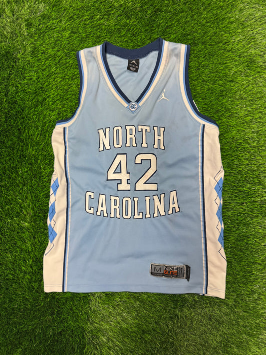 00s University of North Carolina (UNC) #42 NCAA Basketball Nike Elite Jersey (M)