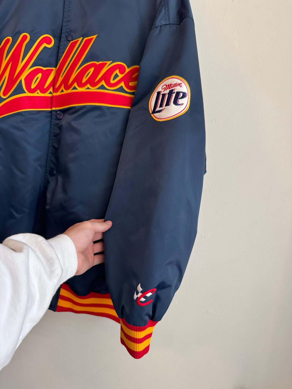 90s Rusty Wallace Chase Authentic Vintage Nascar Satin Jacket (XXL)