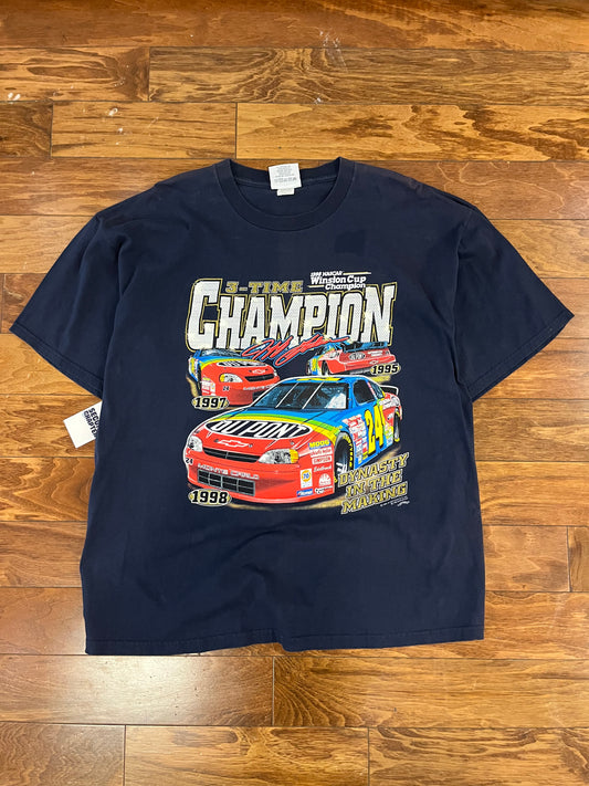 1998 Nascar Jeff Gordon 3x Champ Tee (XXL)