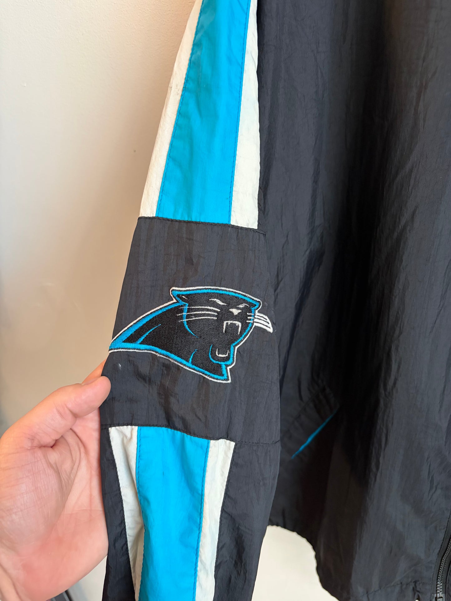 90s Carolina Panthers Starter Embroidered Windbreaker (XL)