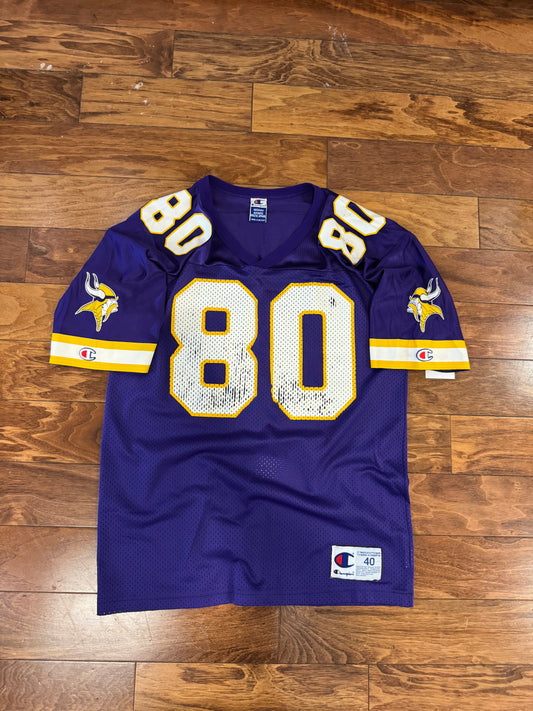 90s Minnesota Vikings Cris Carter Champion Jersey (M)