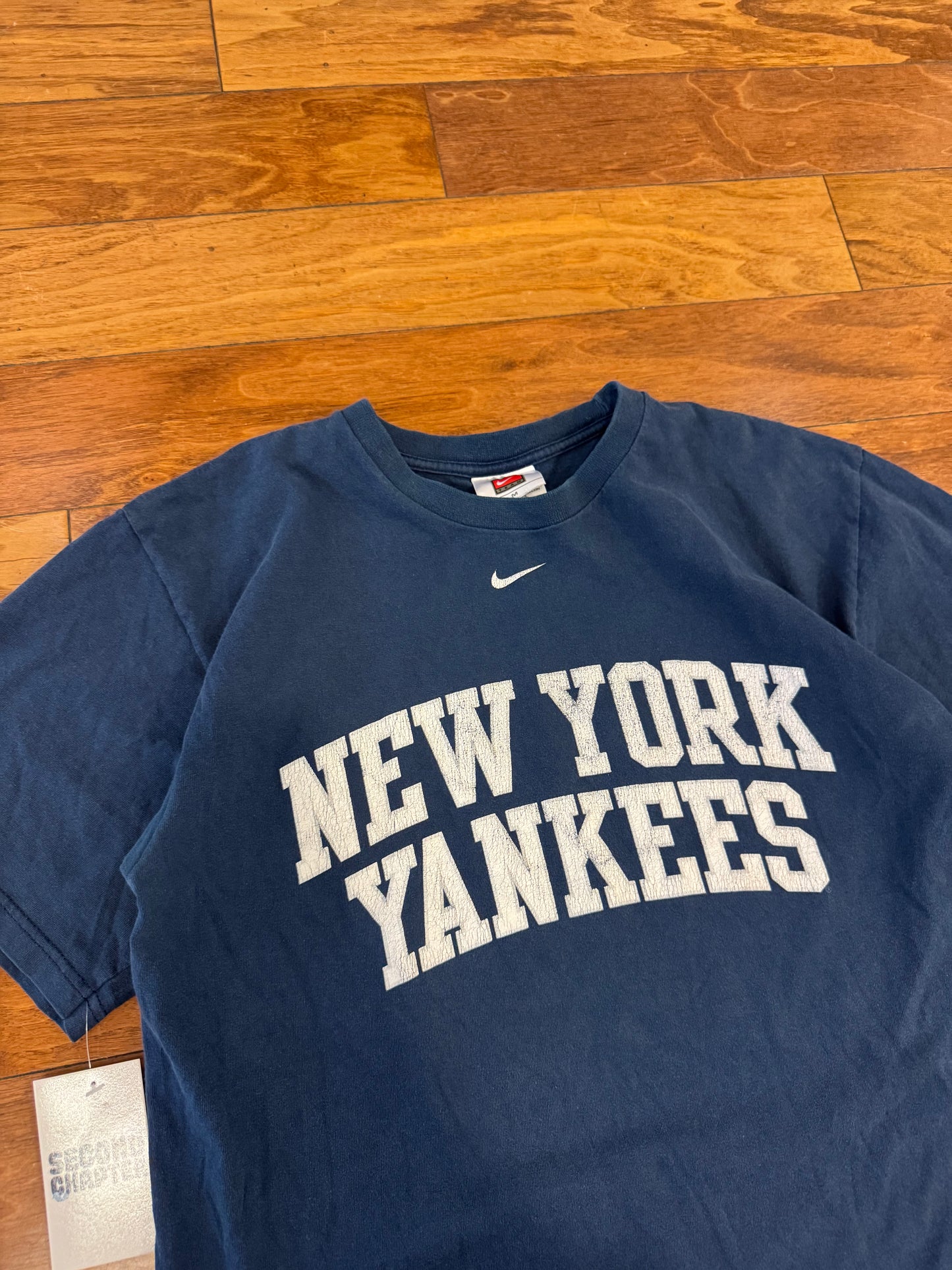 00s Yankees Nike Center Swoosh Navy Tee (M)