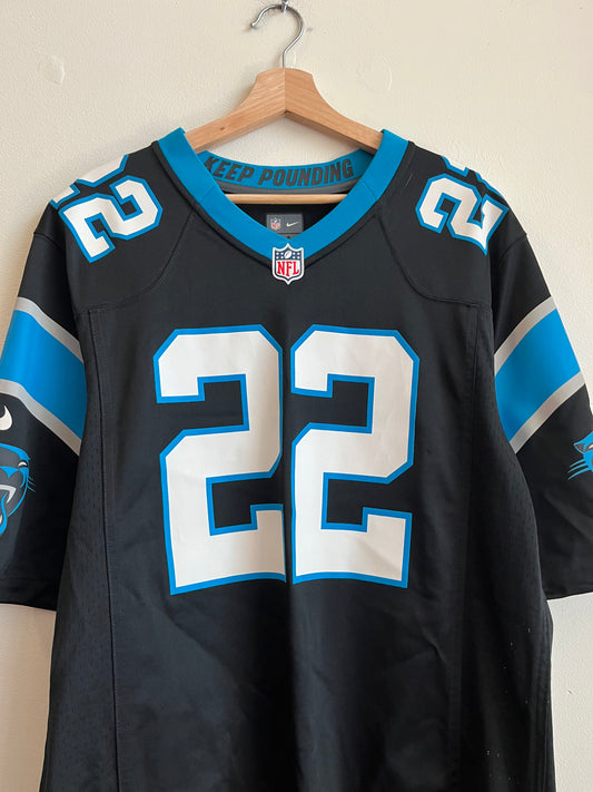 2010s Carolina Panthers Christian McCaffery #22 Home Jersey (M)
