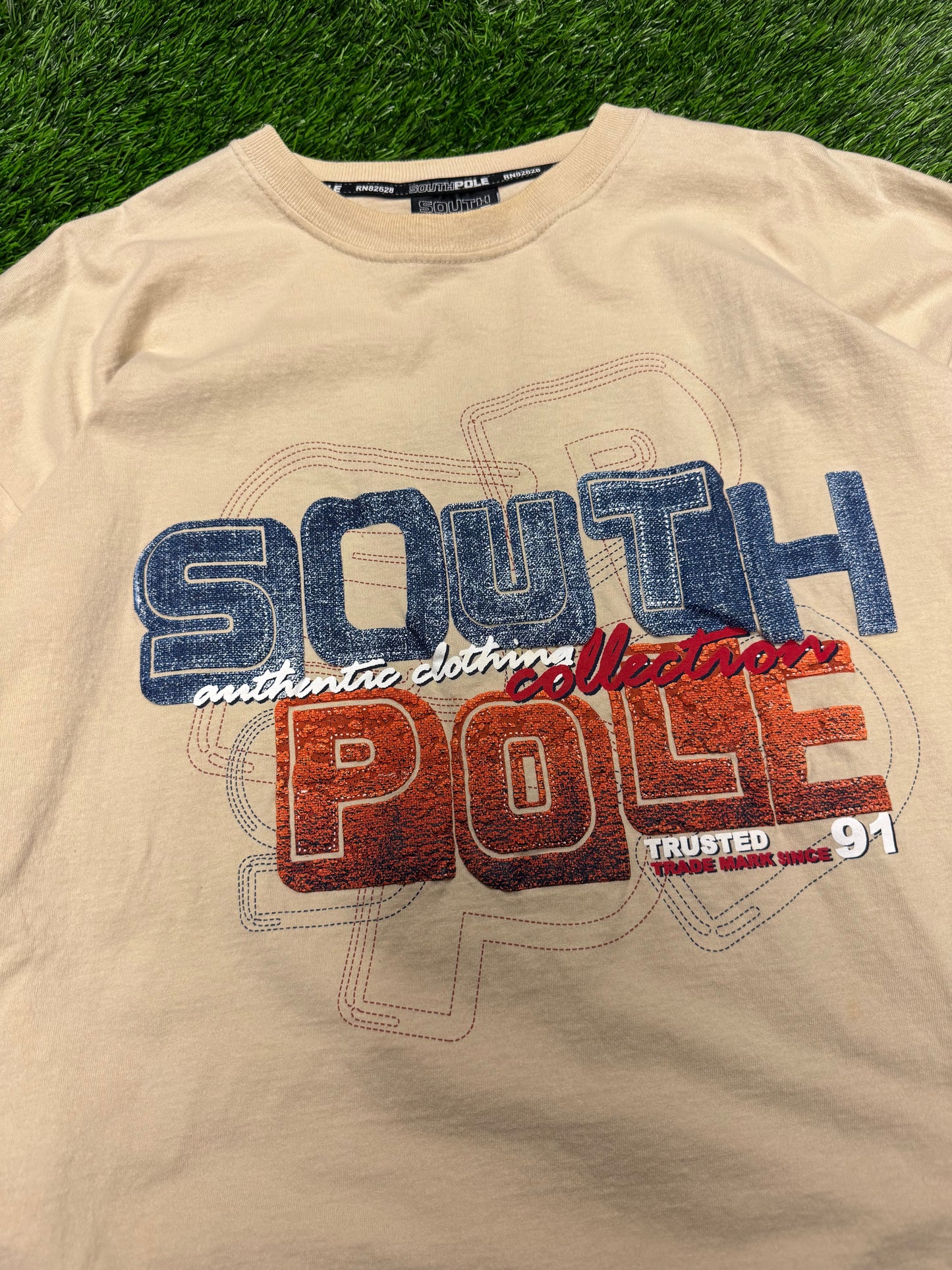 00s South Pole Tan Oversized Tee (XL)
