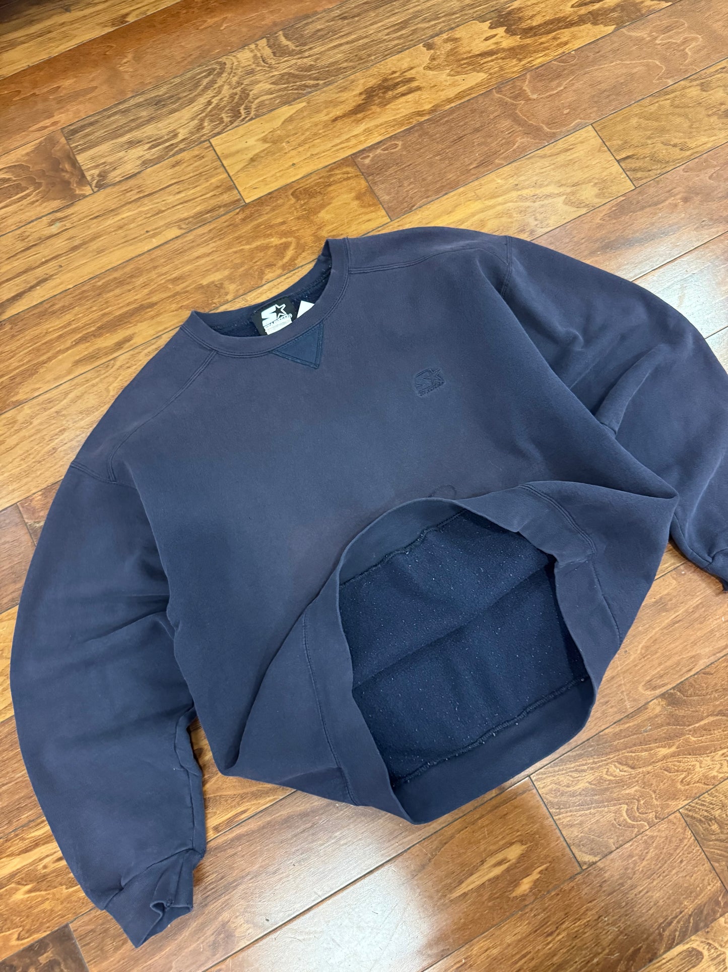 00s Starter Faded Blue Essential Crewneck (M)