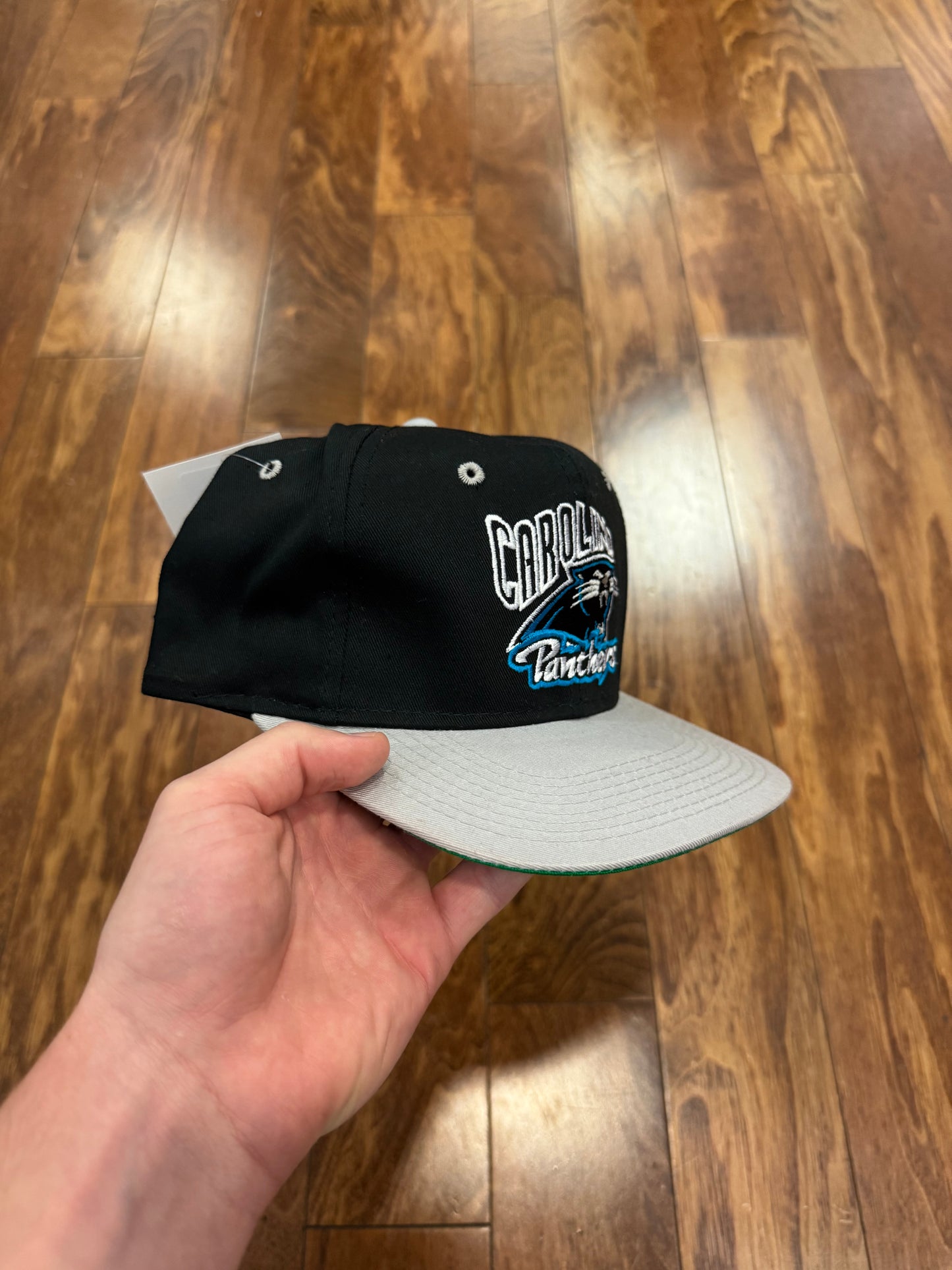 90s Carolina Panthers Two Toned Embroidered Exclusive Hat (OS)