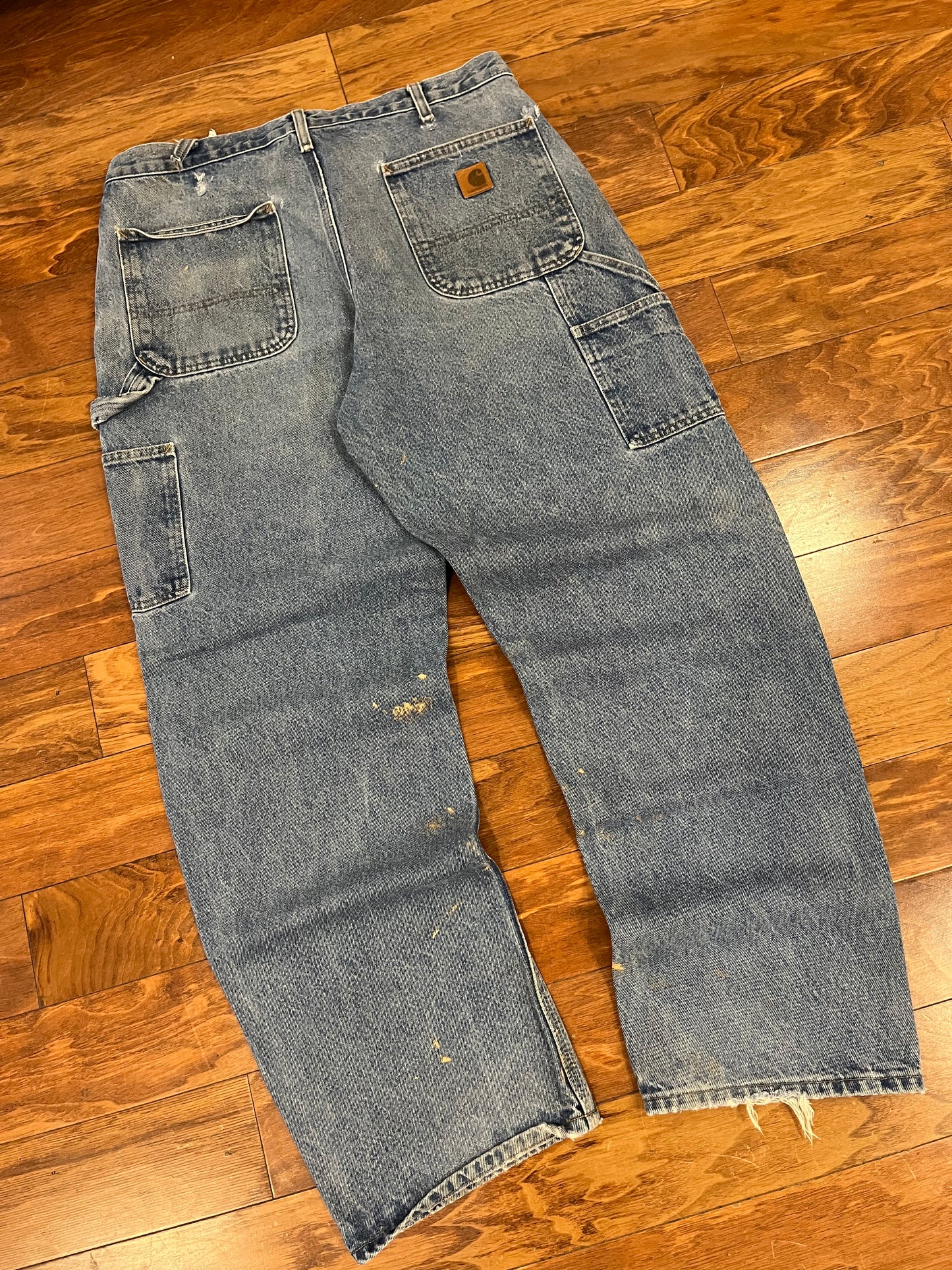 2016 Carhartt Paint Splatter Carpenter Jeans (36 x 32)