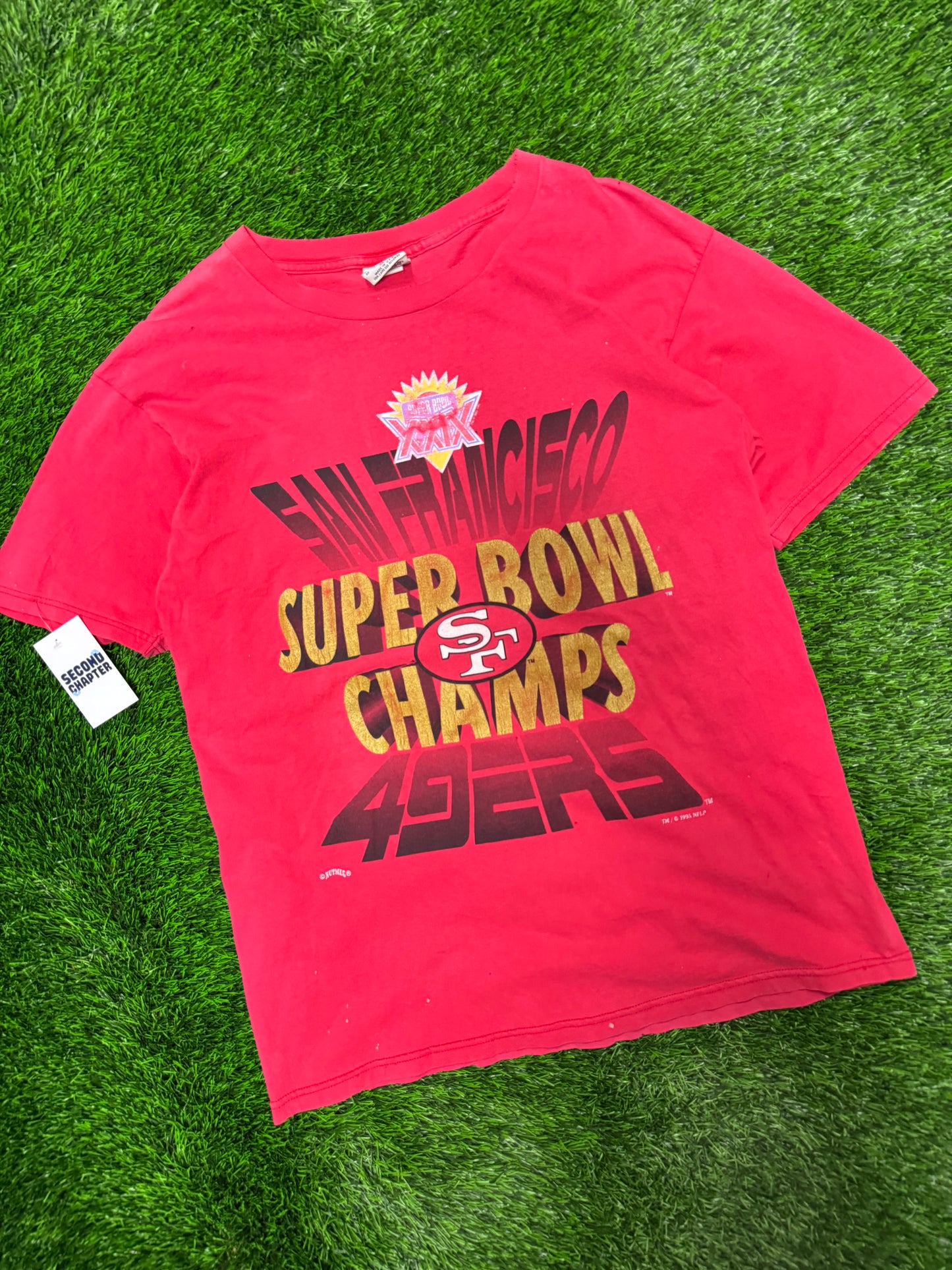 1995 San Francisco 49ers Big Spell Out Vintage Tee (XL)