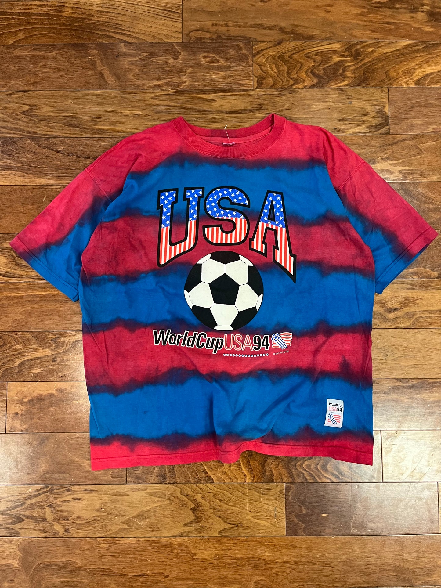 1994 USA World Cup Tie Dye Soccer Tee (XXL)