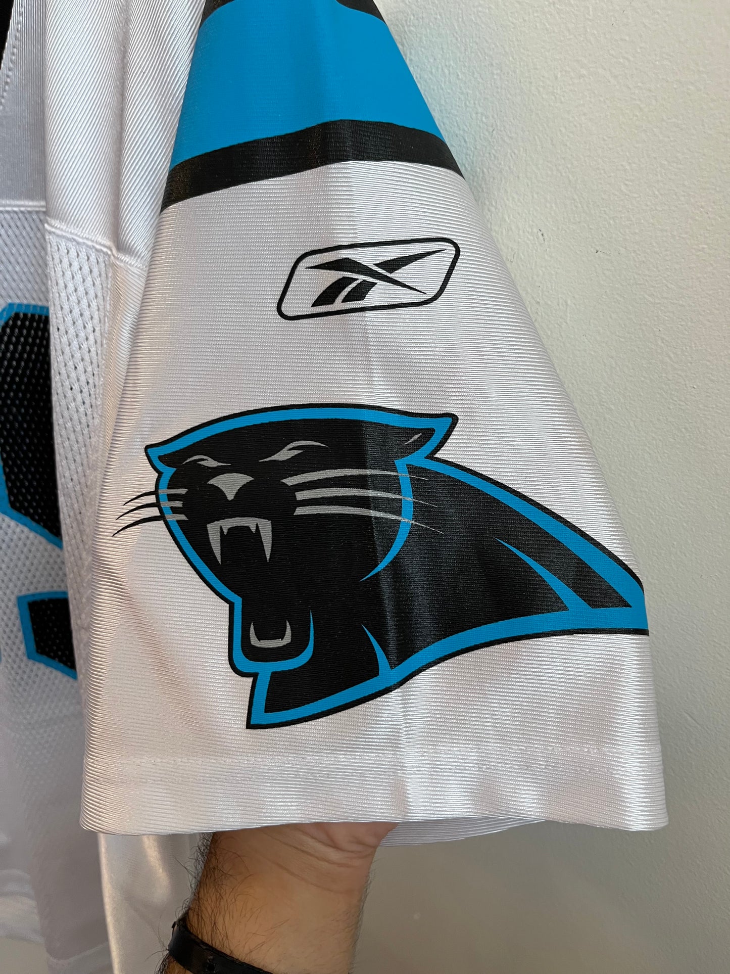 00s Carolina Panthers Steve Smith Reebok NFL Away Jersey (S)