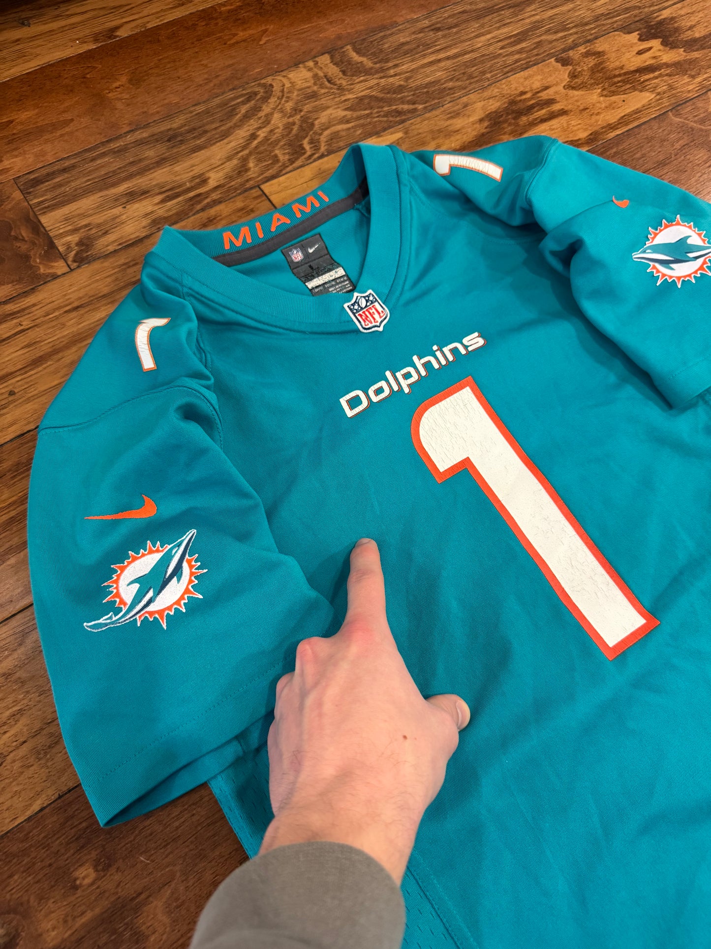 Miami Dolphins Tua Tagovailoa Youth NFL Football Jersey (Youth L)