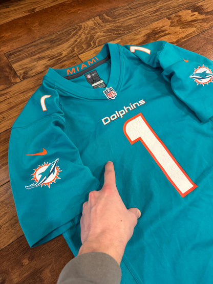 Miami Dolphins Tua Tagovailoa Youth NFL Football Jersey (Youth L)