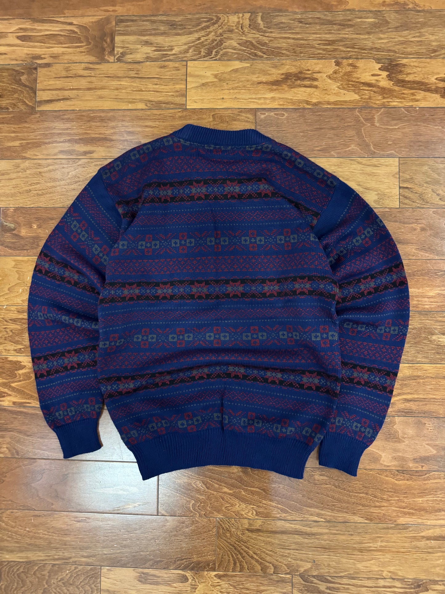 90s American Weekend Geometric Sweater (M)
