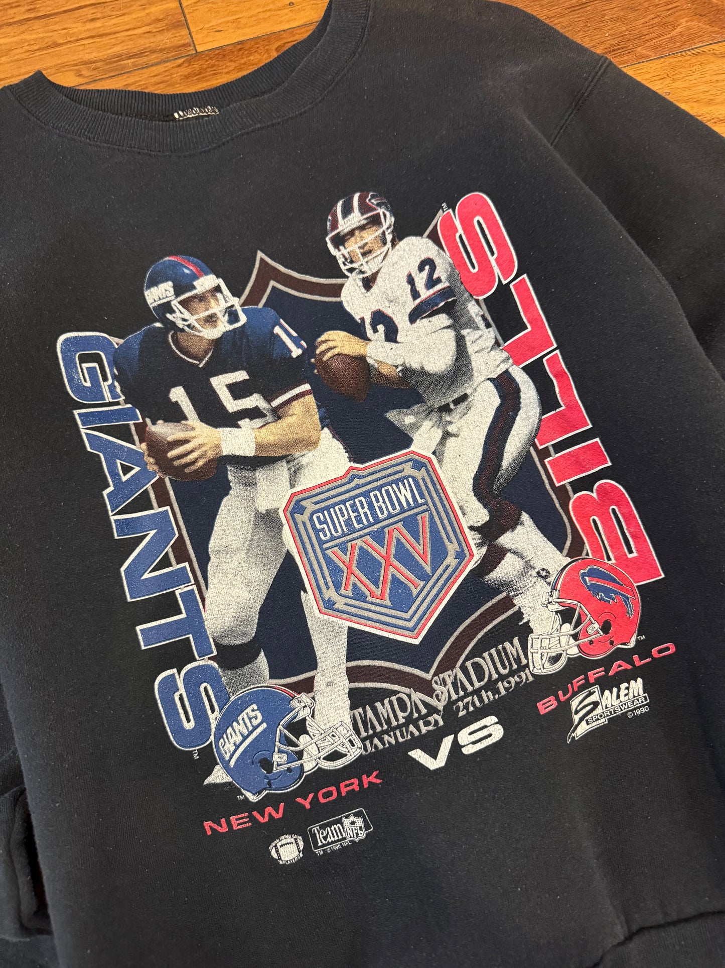 1991 Buffalo Bills v NY Giants Super Bowl Salem Crewneck (M)