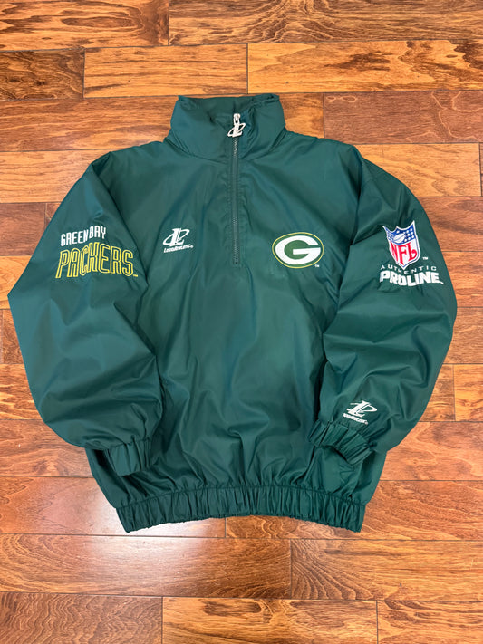 90s Green Bay Packers Pro Line Logo Windbreaker (L)