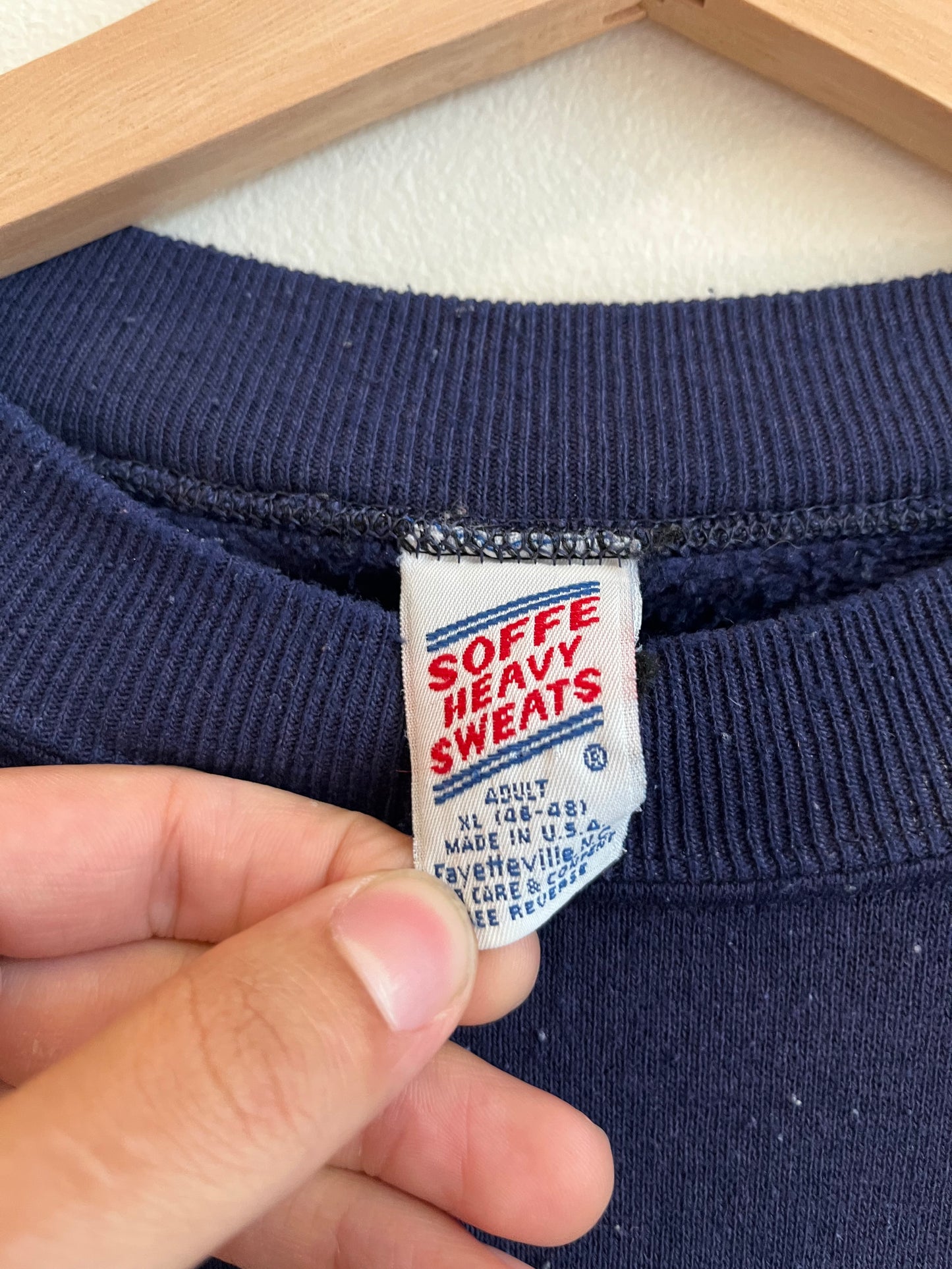 90s Duke Spell Out Soffe Navy Crewneck (XL)