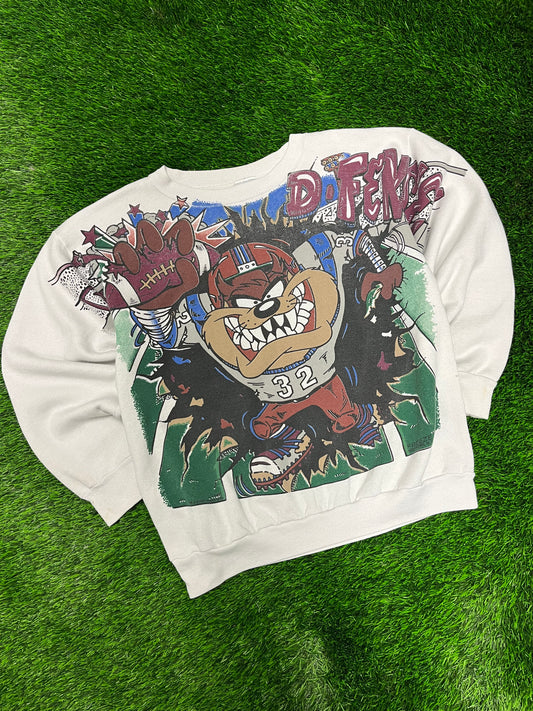 1994 Taz Defense Football AOP Crewneck (XL)