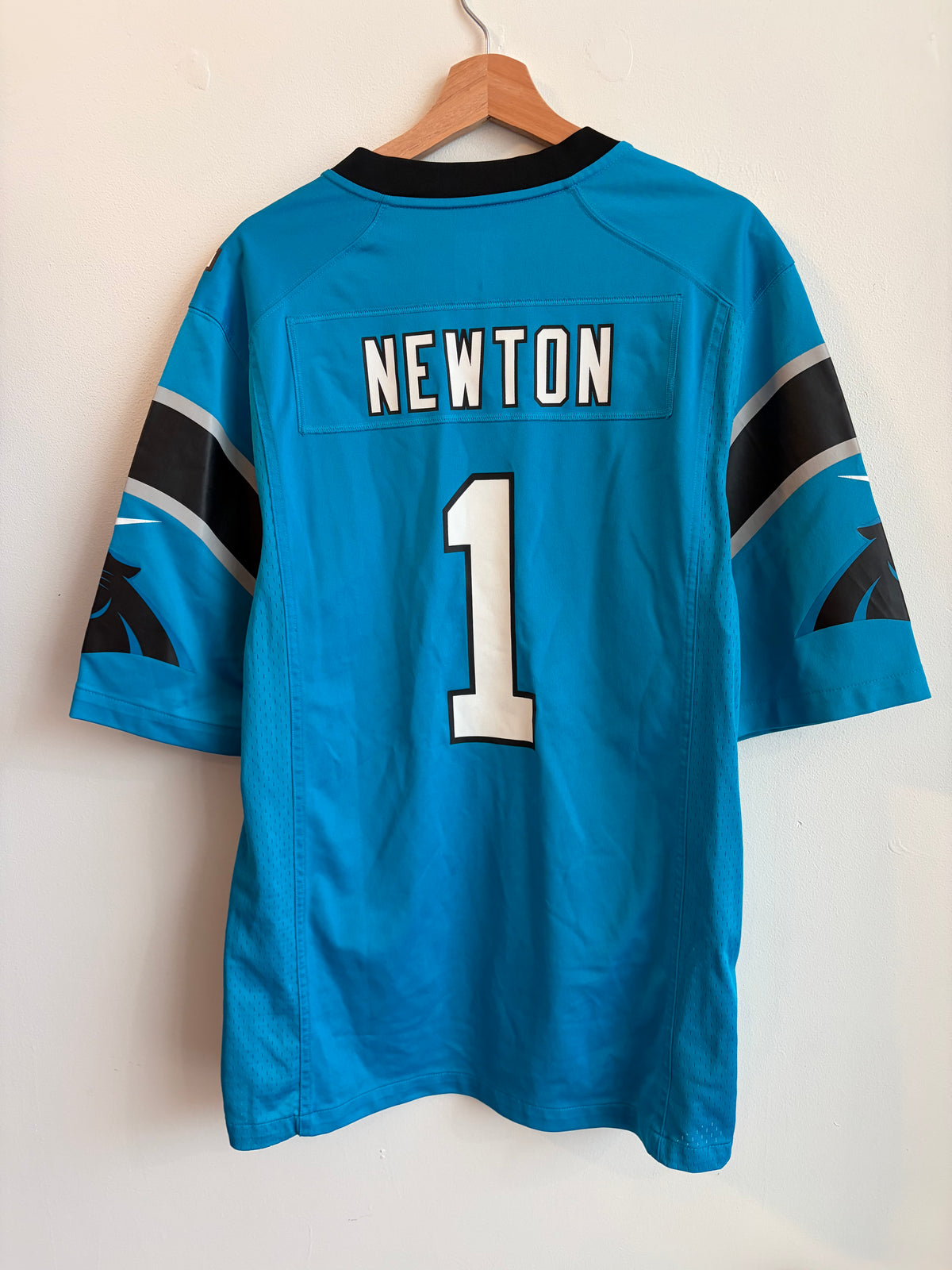 2010s Carolina Panthers Cam Newton Nike Blue Jersey (L)