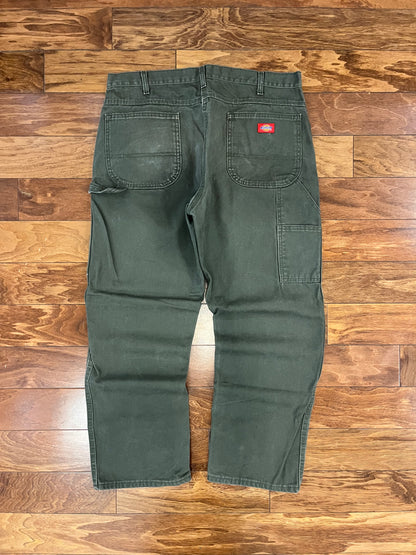 00s Dickies Red Tab Olive Green Workwear Pants (38 x 30)