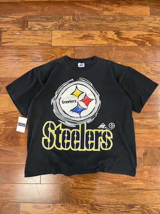 1993 Pittsburgh Steelers Apex Big Graphic Boxy Tee (XL)