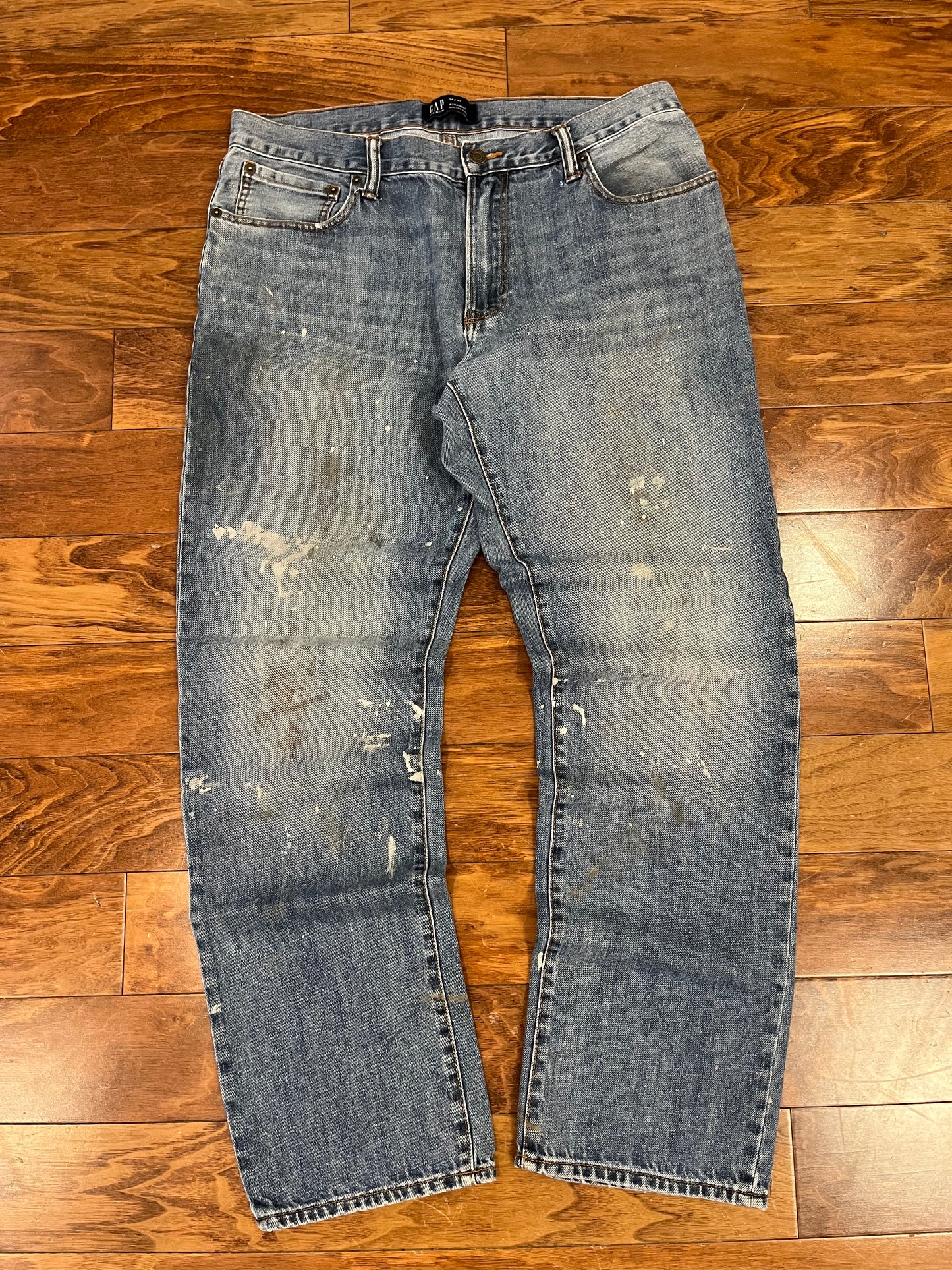 00s Gap Paint Splatter Jeans (34 x 32)