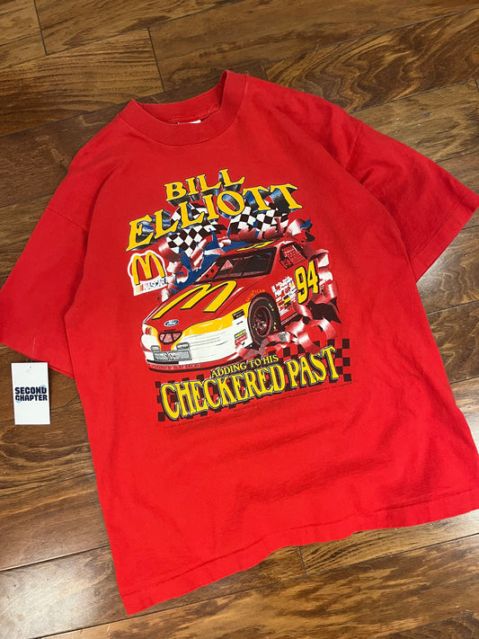 1996 Bill Elliot Nascar Front/Back Graphic Tee (L)
