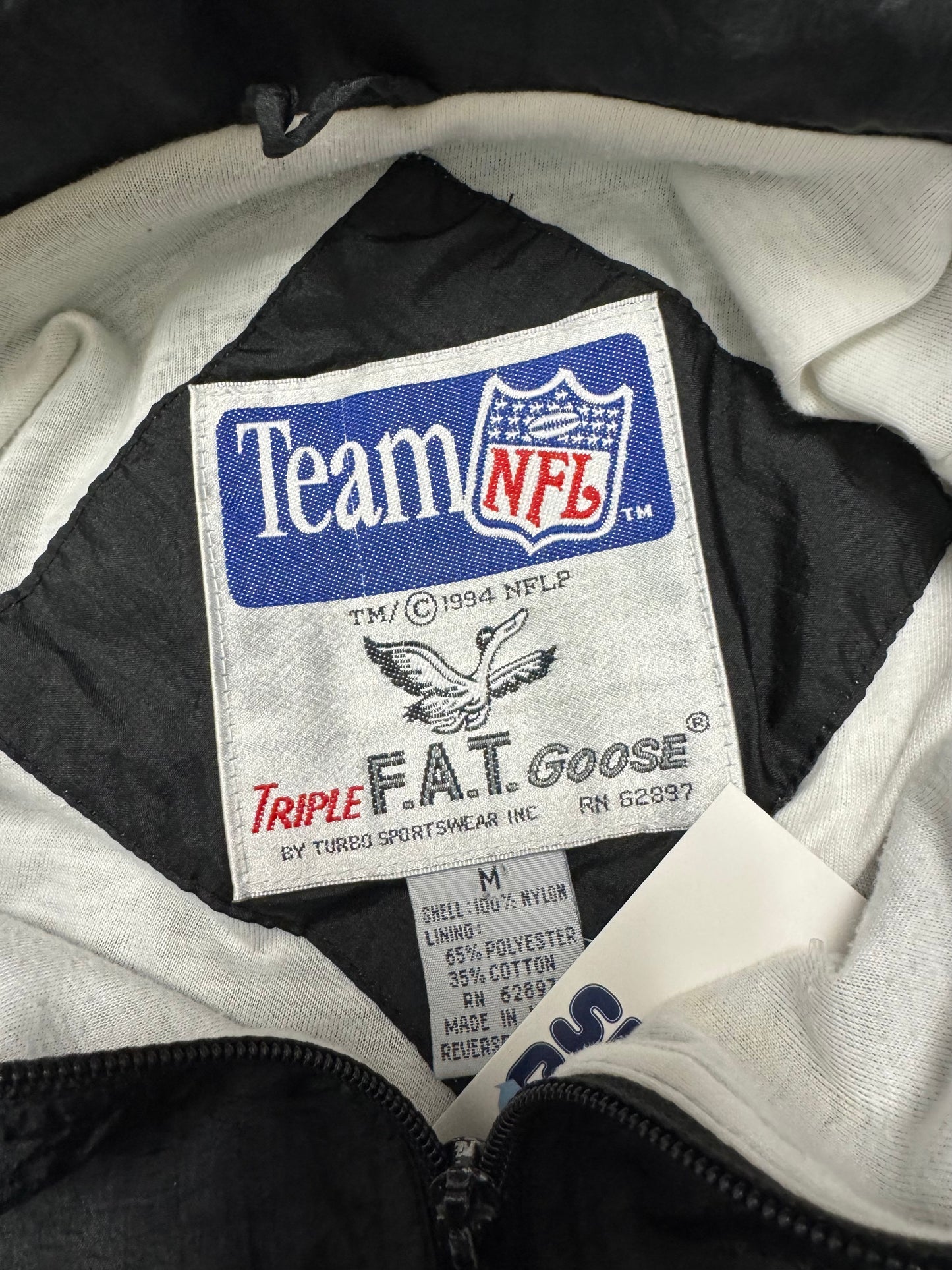 90s Philadelphia Eagles Triple Fat Goose Windbreaker (M)