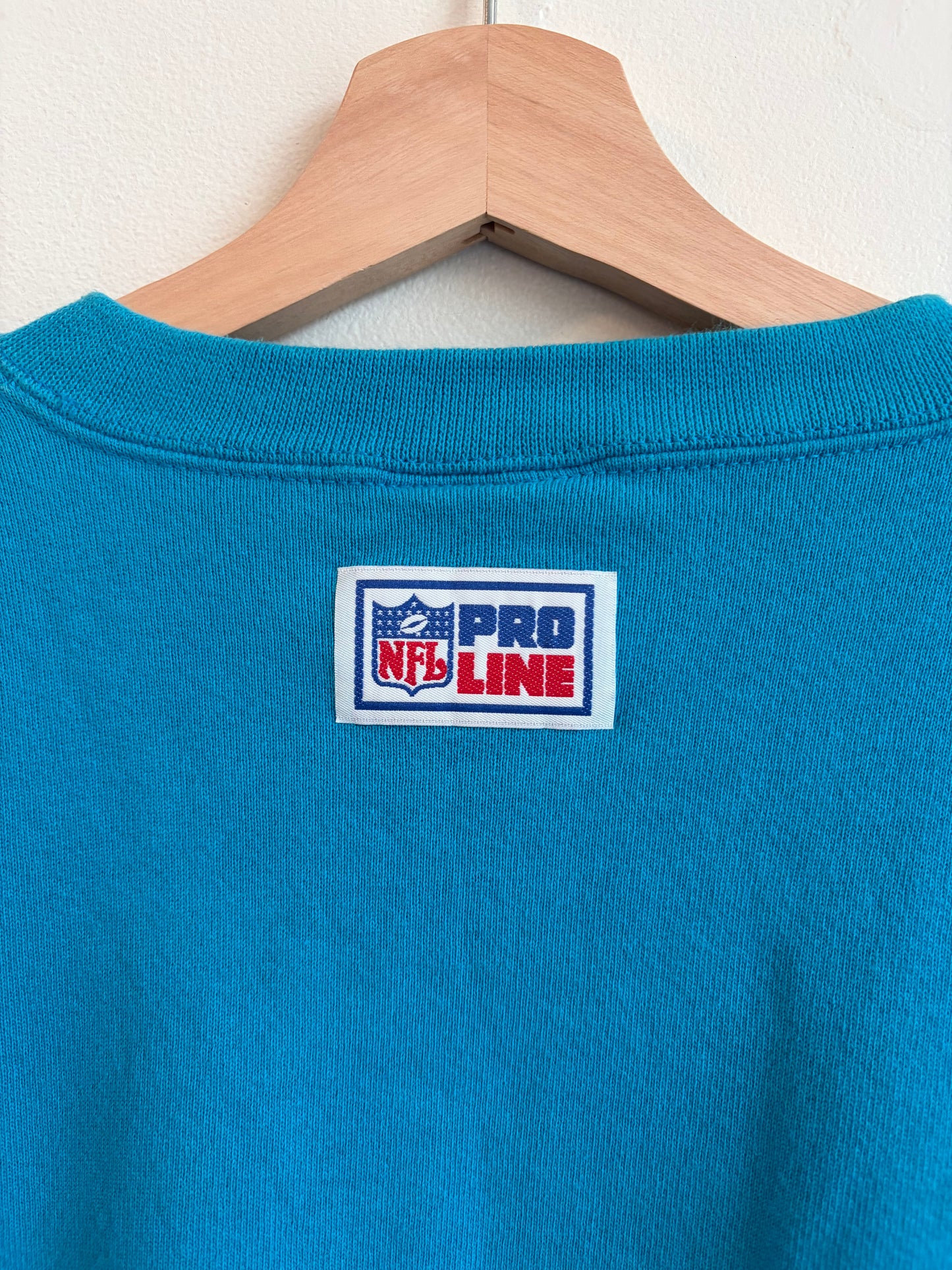 90s Carolina Panthers Logo Athletic Blue Crewneck (L)