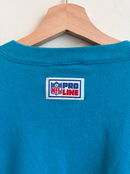 90s Carolina Panthers Logo Athletic Blue Crewneck (L)