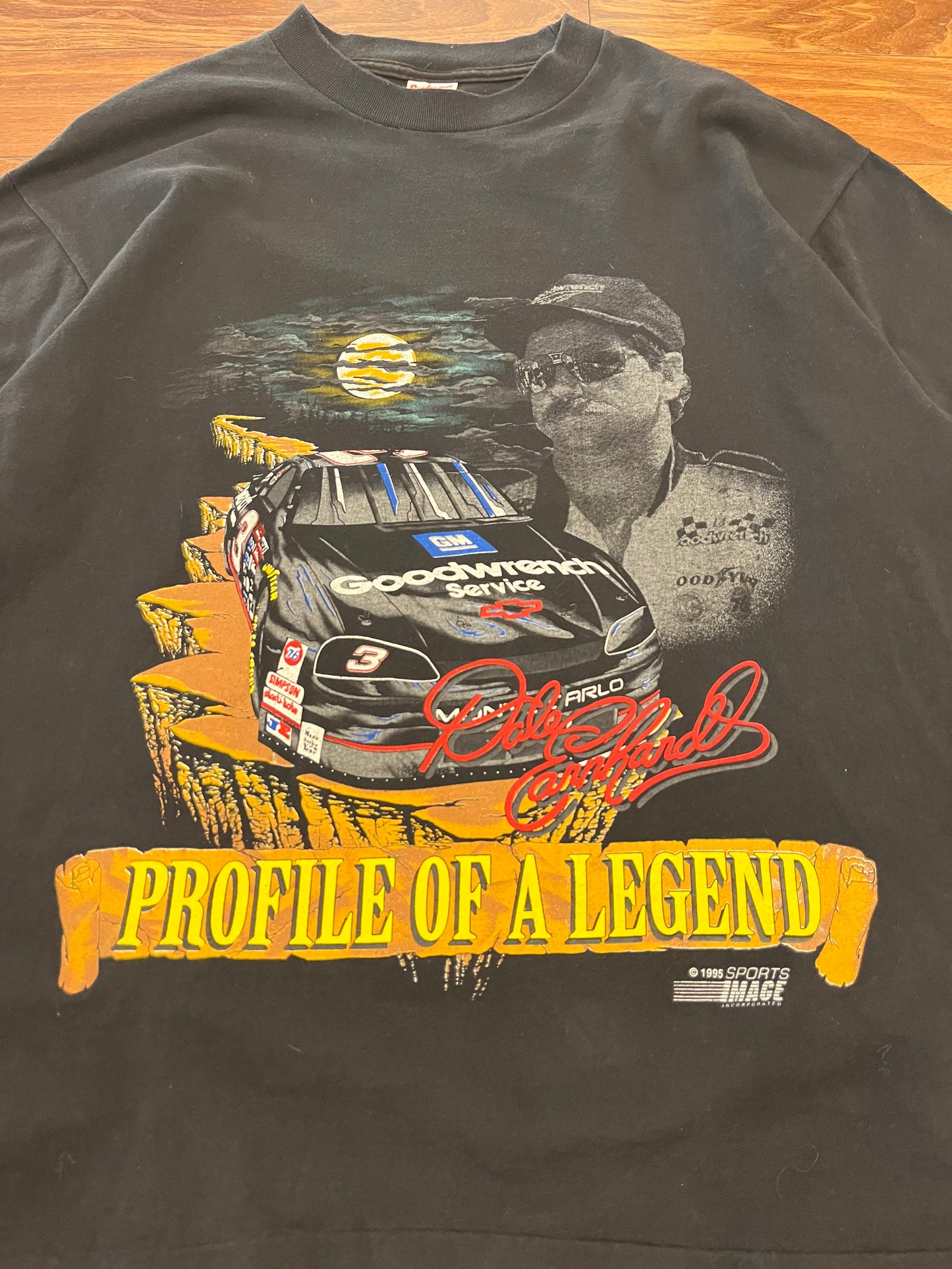 1995 Dale Earnhardt "Profile of a Legend" Nascar Tee (XL)